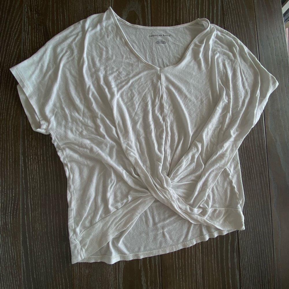 American eagle knot tie tee